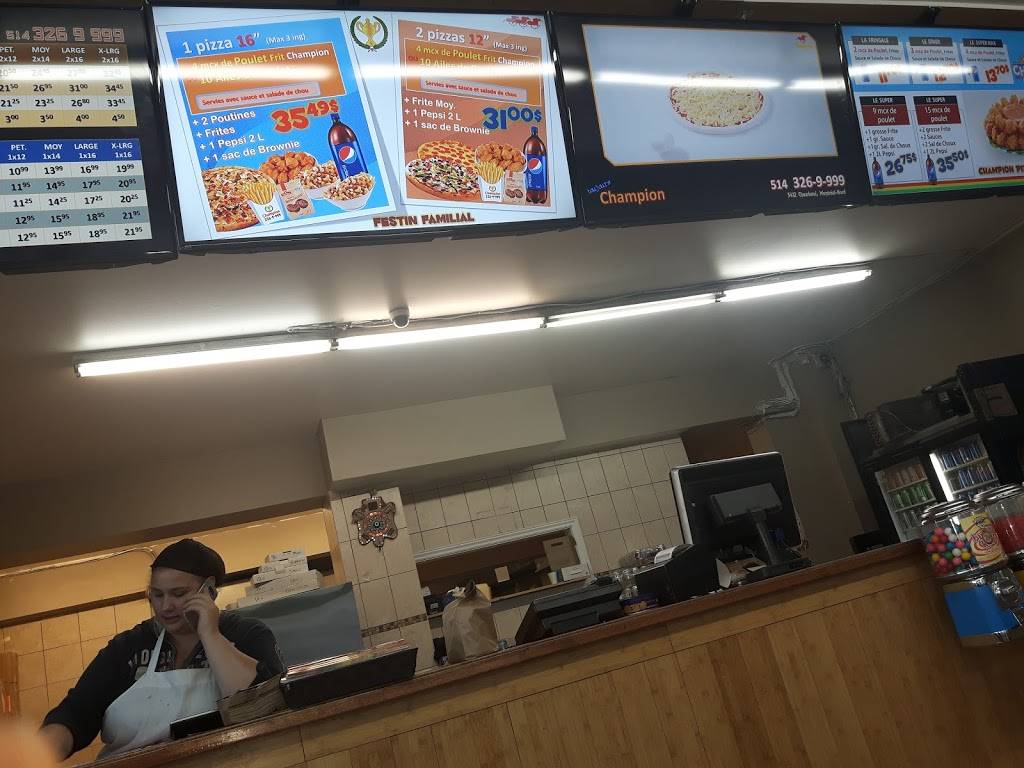 Champion Pizza - Montréal-Nord | restaurant | 5412 Rue de Charleroi, Montréal-Nord, QC H1G 3A3, Canada | 5143269999 OR +1 514-326-9999