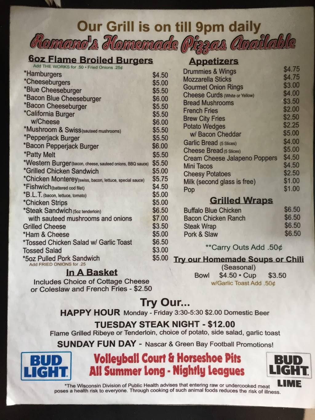 Rite Spot Bar & Grill | restaurant | 10076 WI-16, Sparta, WI 54656, USA | 6082692080 OR +1 608-269-2080