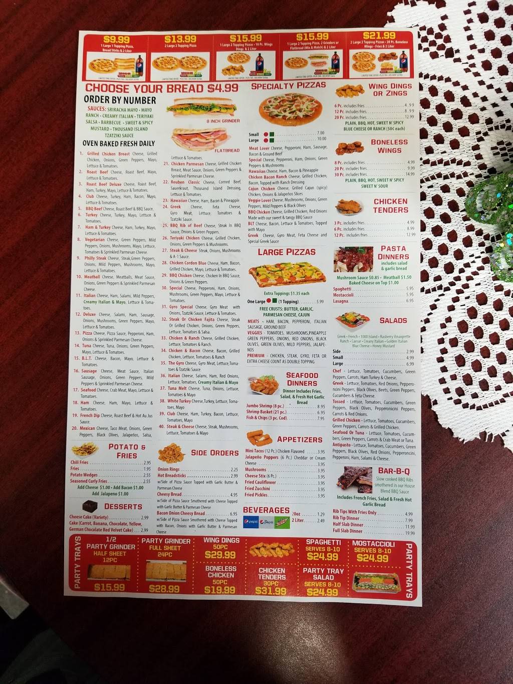 Grinder Zee of Hazel Park | meal delivery | 22822 John R Rd, Hazel Park, MI 48030, USA | 2485461400 OR +1 248-546-1400