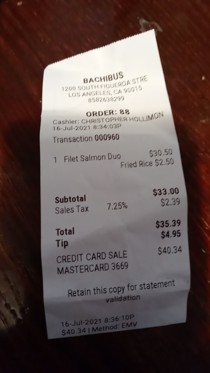BACHI BUS | restaurant | 650 W 12th St, Los Angeles, CA 90015, USA | 3104671831 OR +1 310-467-1831
