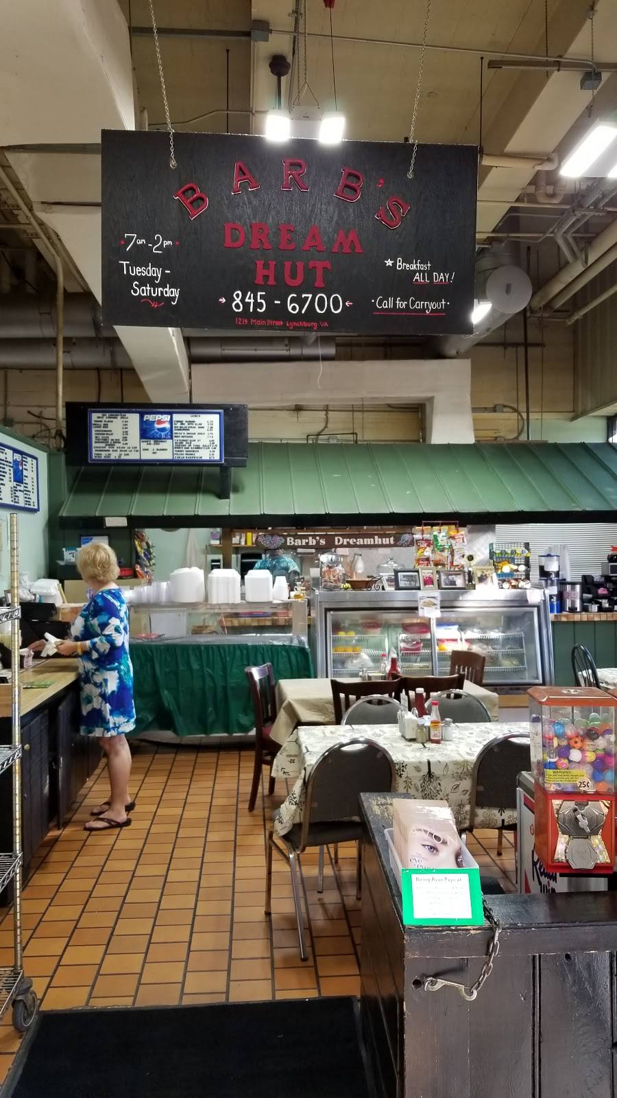 Barbs Dream Hut | meal takeaway | 1219 Main St #1, Lynchburg, VA 24504, USA | 4348456700 OR +1 434-845-6700