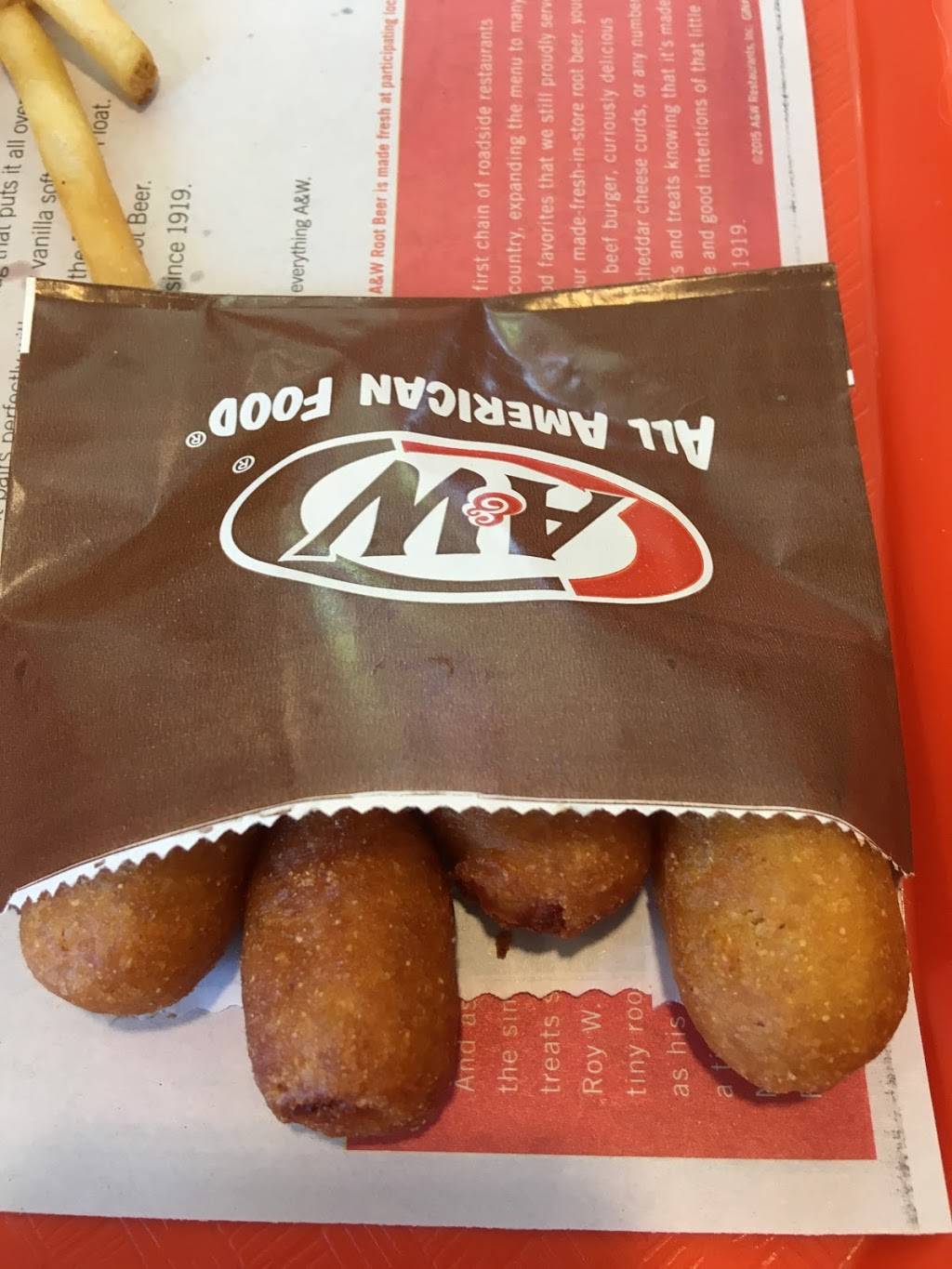 A&W | restaurant | 4905 Co Hwy V, DeForest, WI 53532, USA | 6088422229 OR +1 608-842-2229