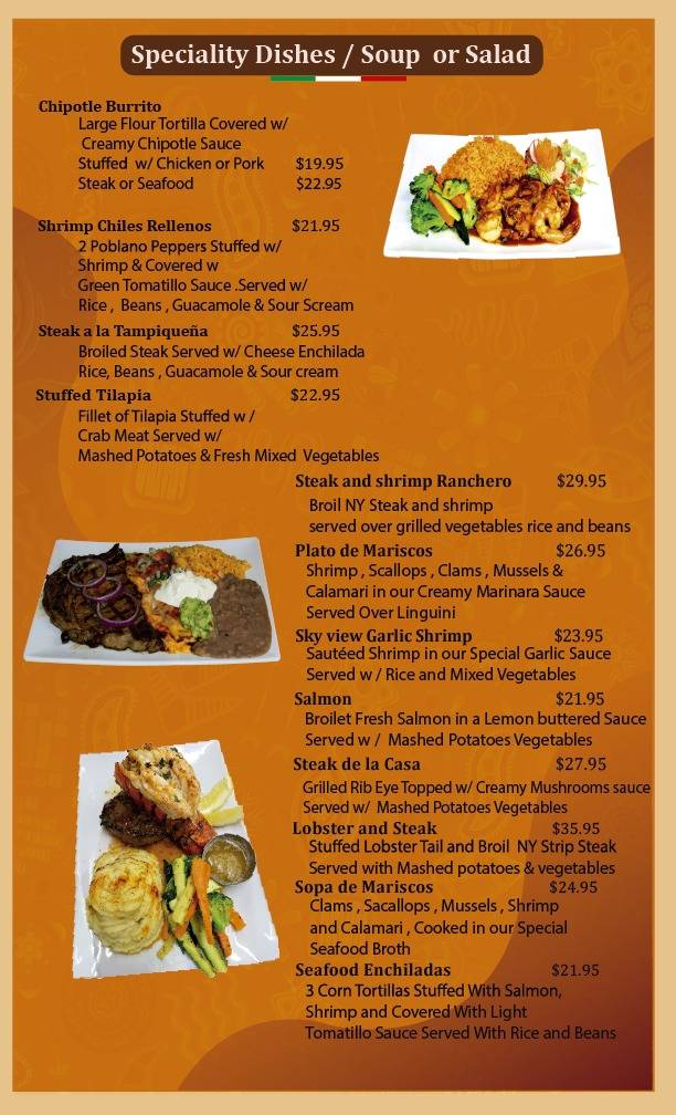 sky view mexican restaurant | restaurant | 237 Forest Hill Dr, Kingston, NY 12401, USA | 8458538388 OR +1 845-853-8388
