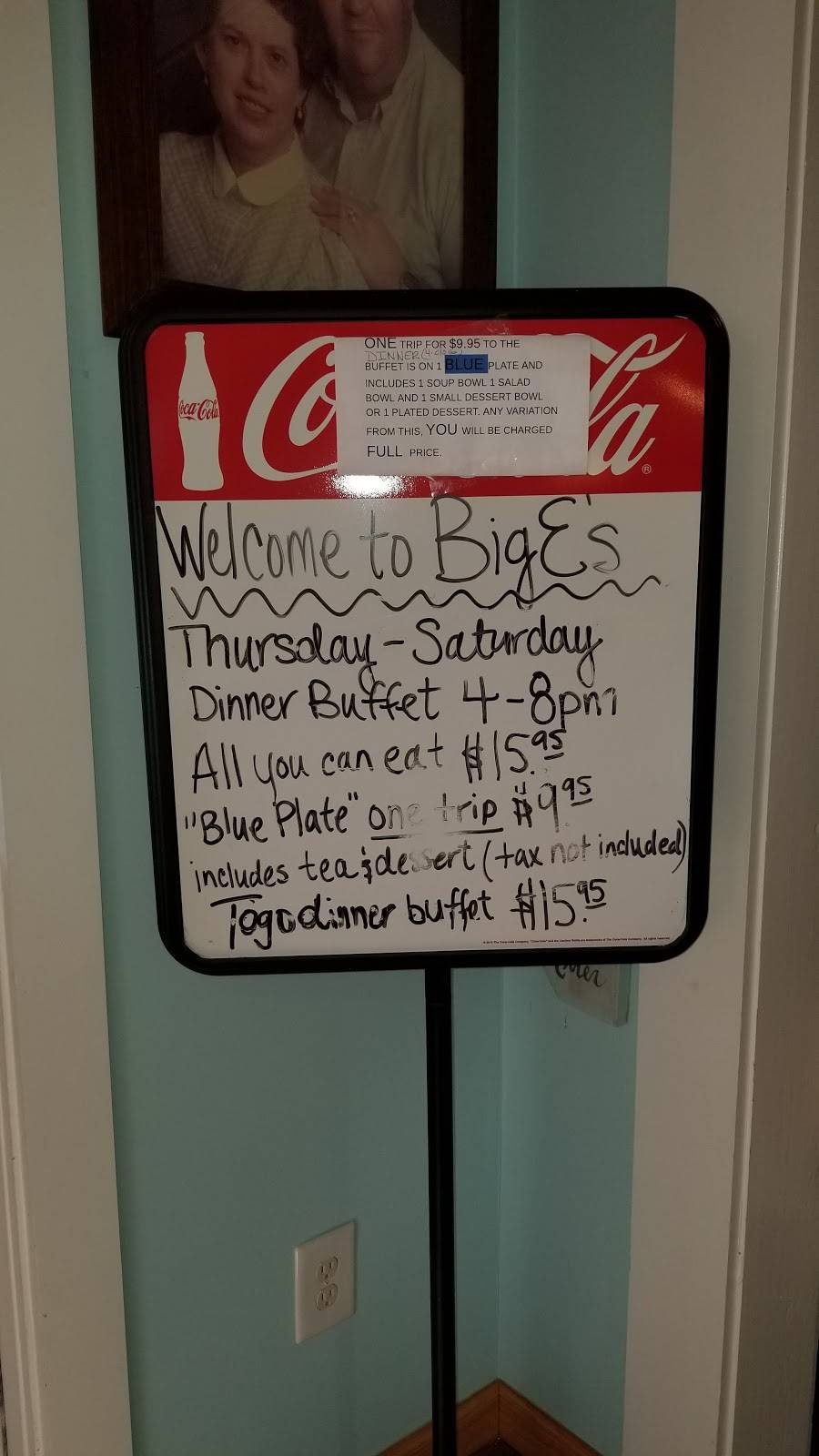 Big Es Restaurant | restaurant | 1250 SC-9, Longs, SC 29568, USA | 8433993399 OR +1 843-399-3399