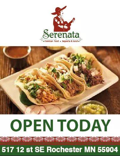 Serenata Taqueria | restaurant | 517 12th St SE, Rochester, MN 55904, USA | 5072029069 OR +1 507-202-9069