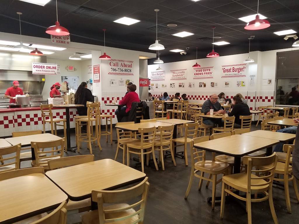 Five Guys | meal takeaway | 2805 Washington Rd, Augusta, GA 30909, USA | 7067368828 OR +1 706-736-8828