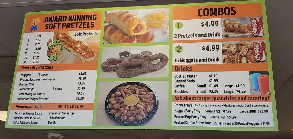 Jacksonville Soft Pretzels | restaurant | 10214 Atlantic Blvd, Jacksonville, FL 32225, USA | 9043799192 OR +1 904-379-9192