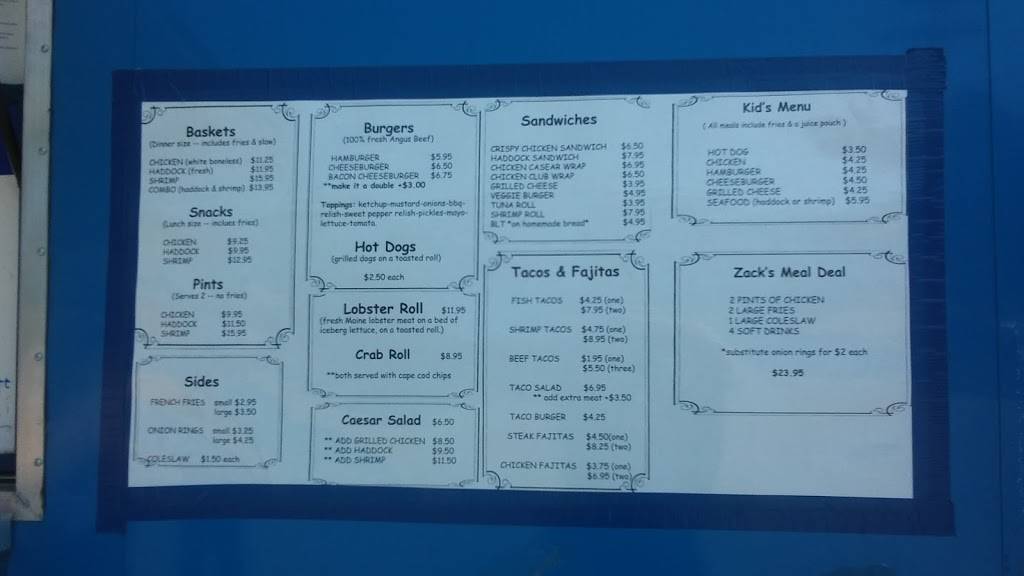 The Zack Shack | restaurant | 210 New County Rd, Thomaston, ME 04861, USA | 2075426837 OR +1 207-542-6837