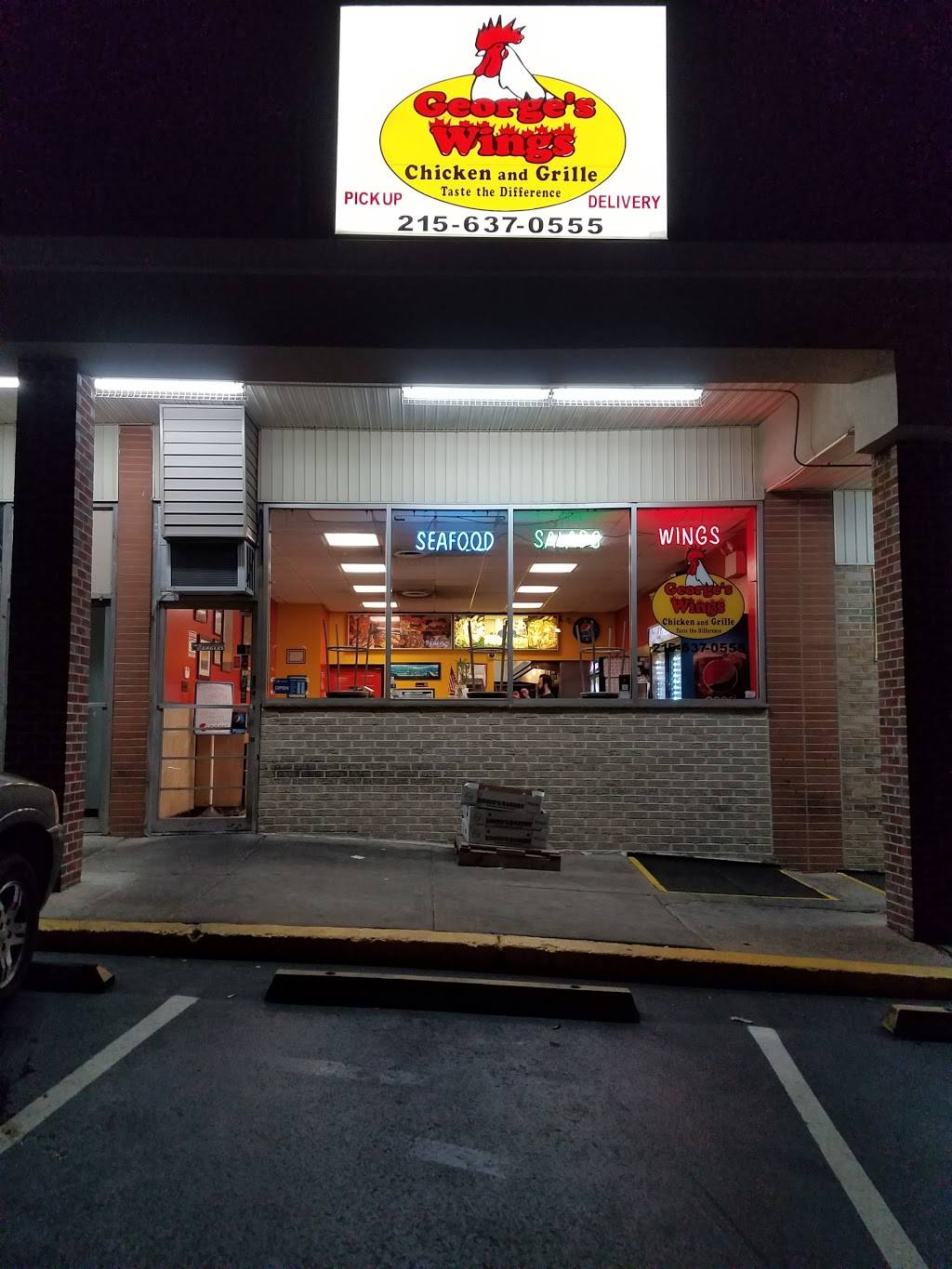 Georges Wings | restaurant | 3818 Morrell Ave, Philadelphia, PA 19114, USA | 2156370555 OR +1 215-637-0555