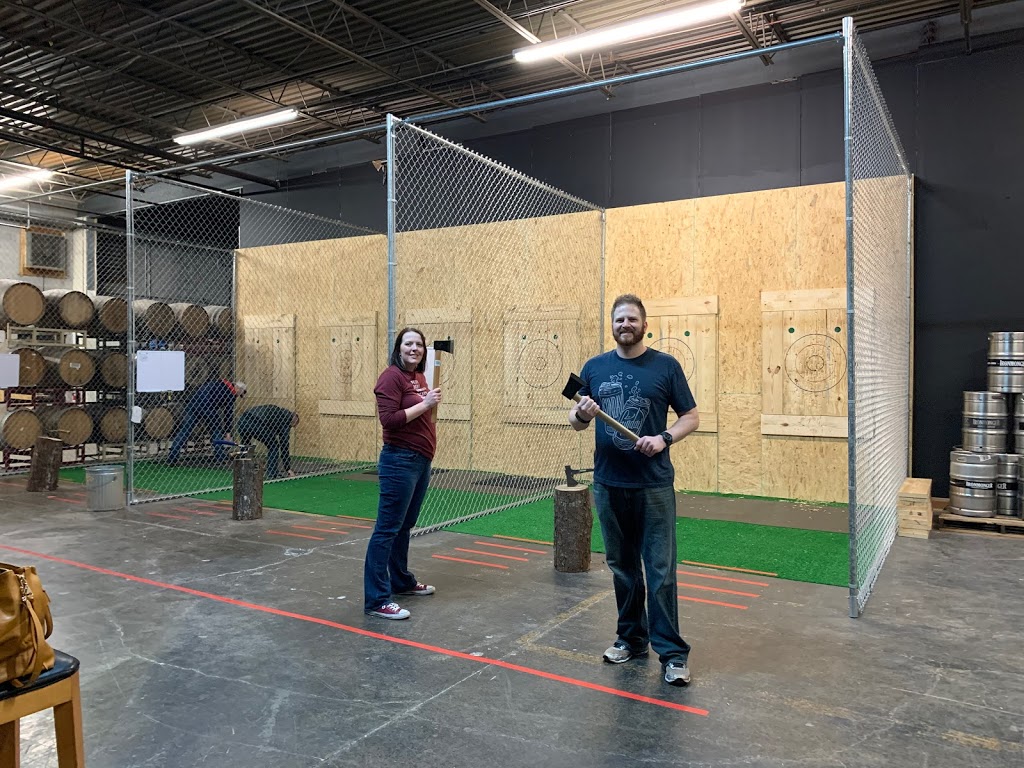 Ironmonger Taproom + Axe Throwing | restaurant | 2129 NW Pkwy SE #109, Marietta, GA 30067, USA | 4702318894 OR +1 470-231-8894