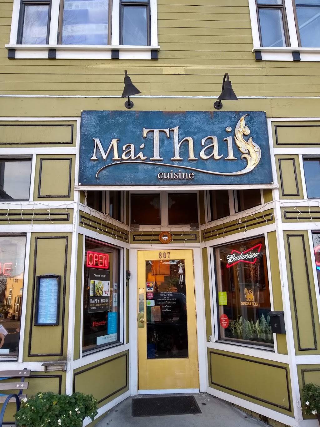 Mai Thai Cuisine | restaurant | 807 1st St, Benicia, CA 94510, USA | 7077471868 OR +1 707-747-1868