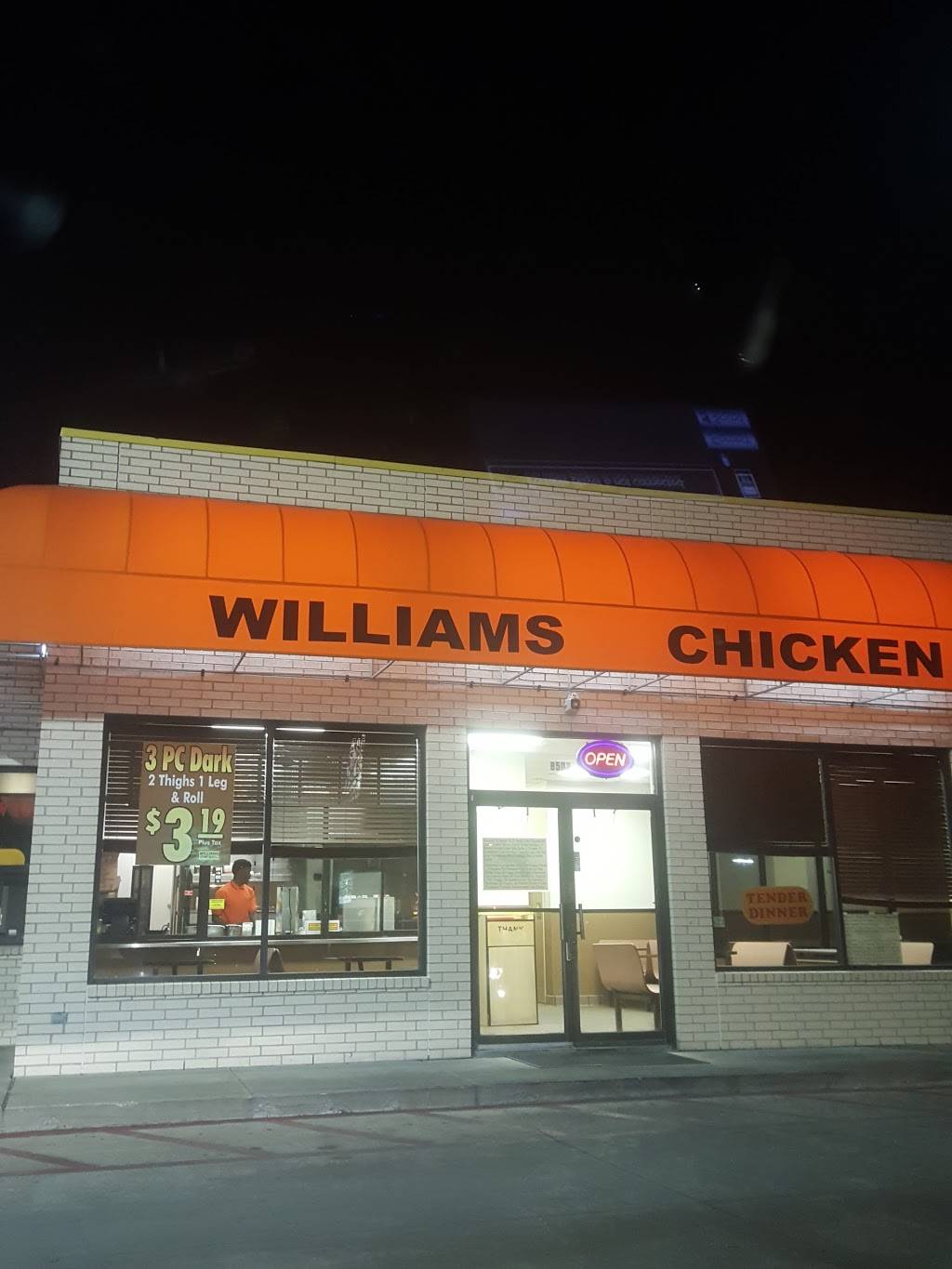 Williams Chicken | restaurant | 8502 S Lancaster Rd, Dallas, TX 75241, USA | 9722280668 OR +1 972-228-0668