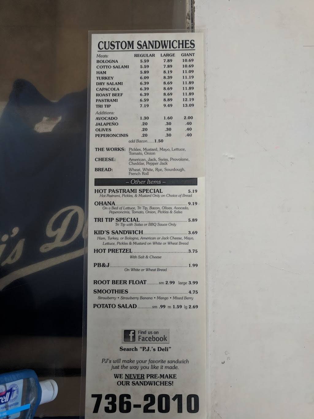 P.J.s Deli | restaurant | 128 W College Ave, Lompoc, CA 93436, USA | 8057362010 OR +1 805-736-2010