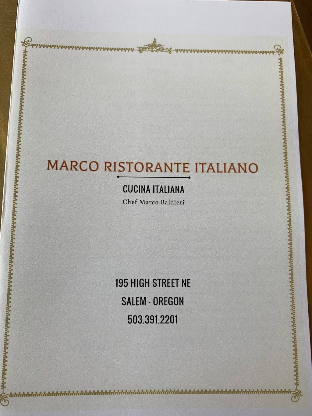 Marco Ristorante Italiano | restaurant | 195 High St NE, Salem, OR 97301, USA | 5033912201 OR +1 503-391-2201