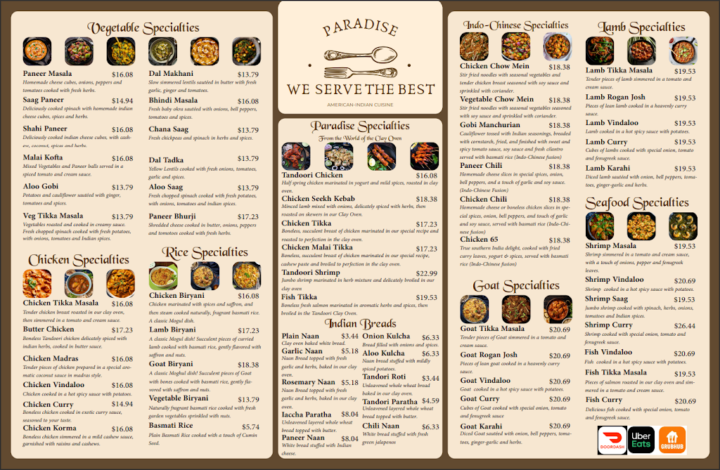 Paradise American Indian Cusine | restaurant | 12951 Shelbyville Rd, Middletown, KY 40243, USA | 5022307121 OR +1 502-230-7121