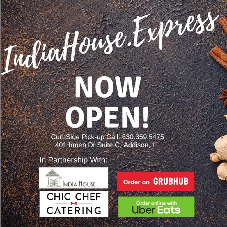 India House Express | restaurant | 401 Irmen Dr Suite C, Addison, IL 60101, USA | 6303595475 OR +1 630-359-5475