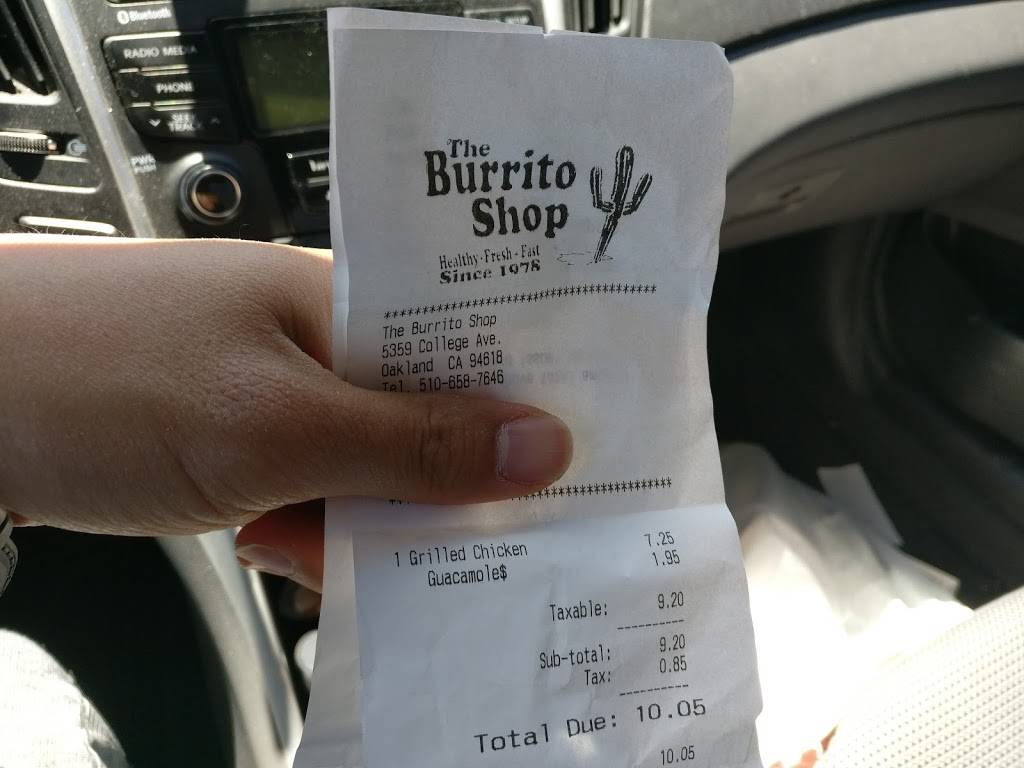 The Burrito Shop | restaurant | 5359 College Ave, Oakland, CA 94618, USA | 5106587646 OR +1 510-658-7646