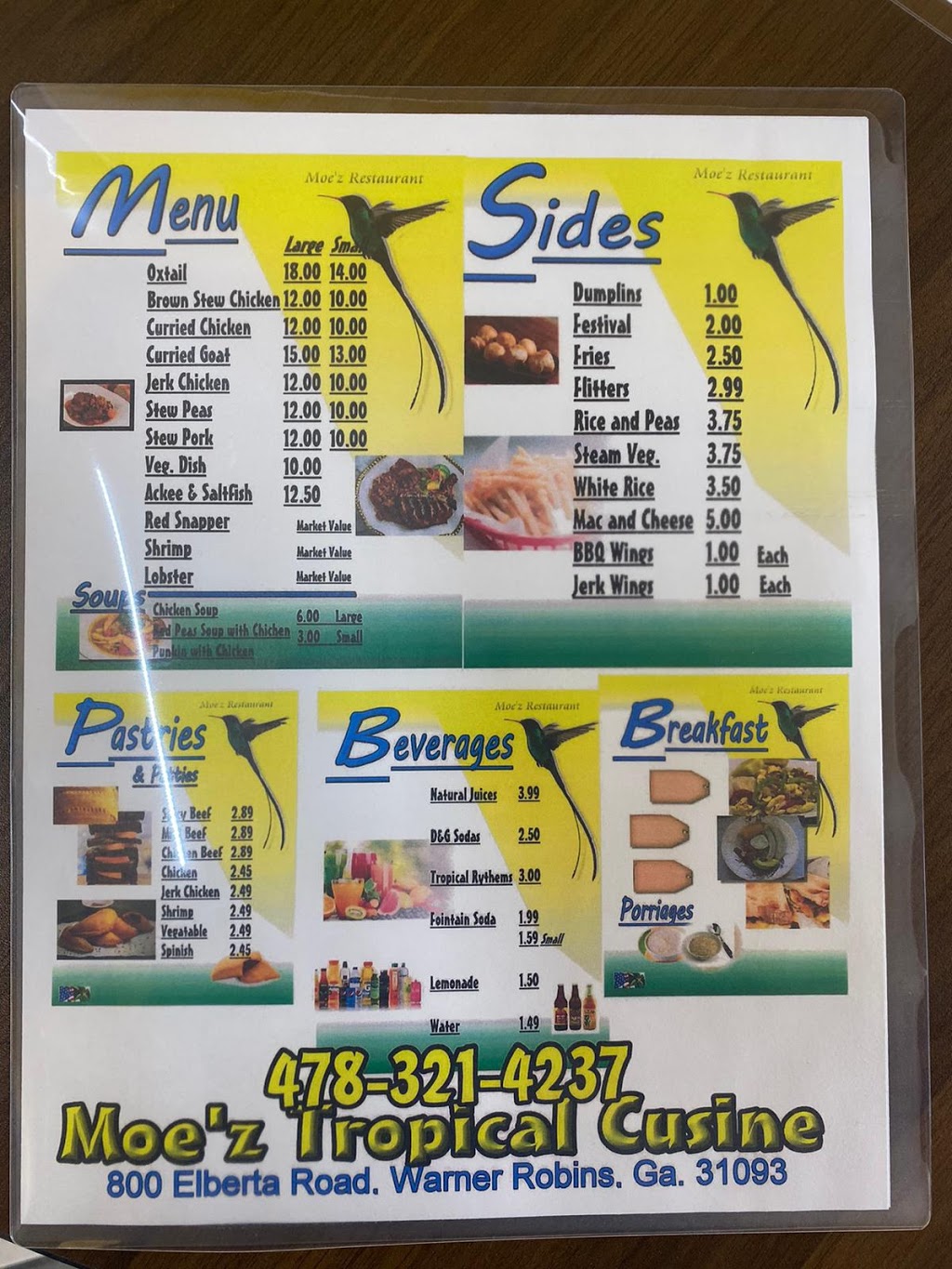Moez Tropical Cuisine | restaurant | 800 Elberta Rd, Warner Robins, GA 31093, USA | 4783214237 OR +1 478-321-4237