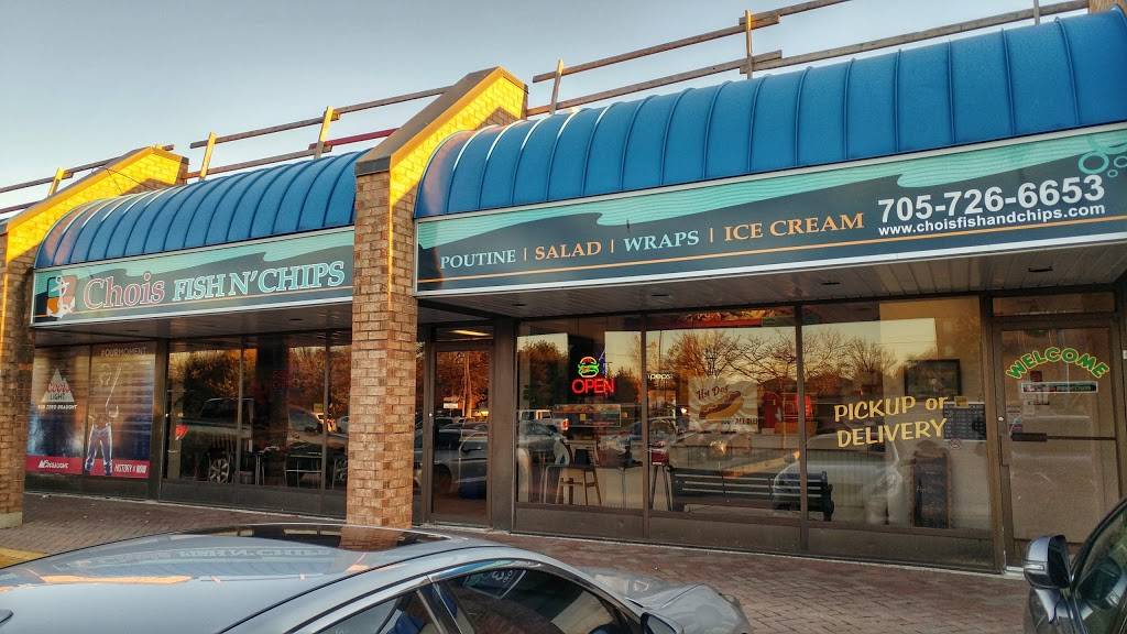 Chois Fish N Chips | restaurant | 201 Cundles Rd E, Barrie, ON L4M 4S5, Canada | 7057266653 OR +1 705-726-6653