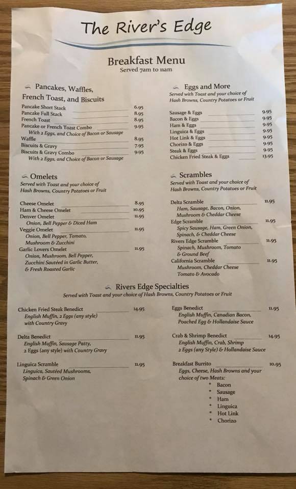 The Rivers Edge Bar & Grill | restaurant | 15476 CA-160, Isleton, CA 95641, USA | 9167777778 OR +1 916-777-7778