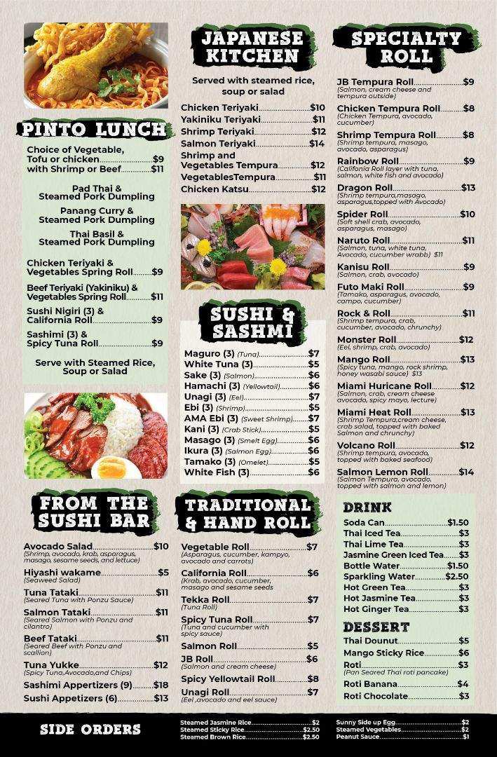 Pinto Sushi Thai Kitchen | restaurant | 2203 McKinley Rd STE 100, Johnson City, TN 37604, USA | 4233287875 OR +1 423-328-7875