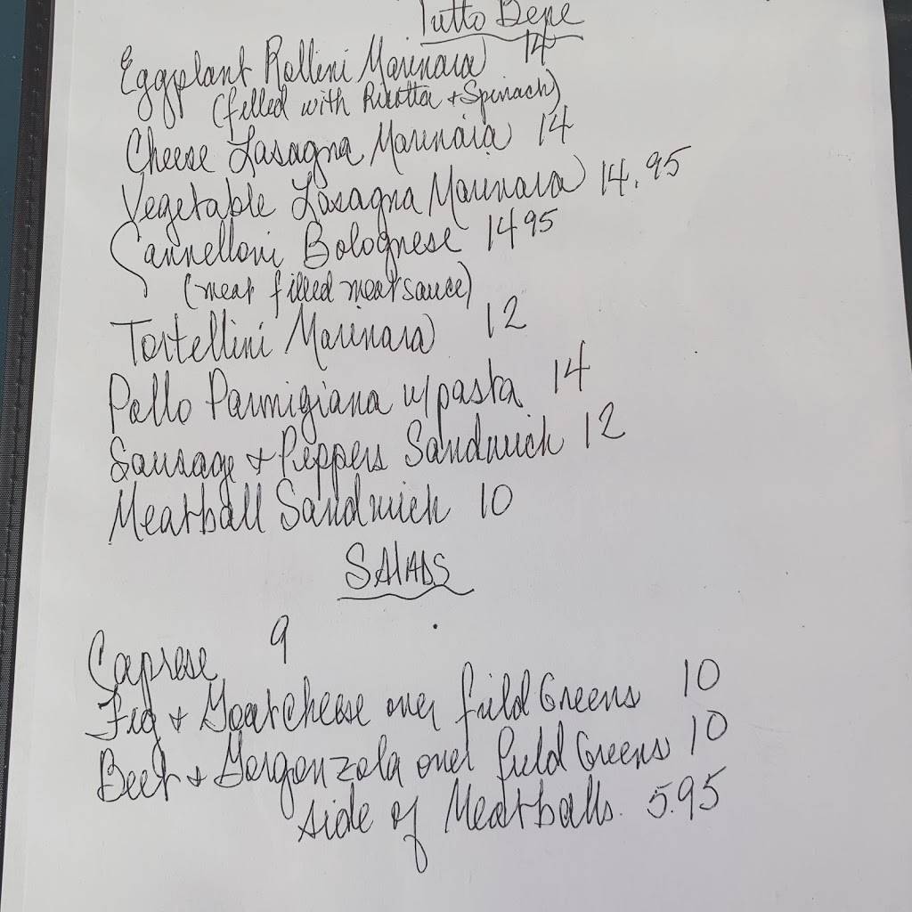 Tutto Bene | restaurant | 552 Crescent Blvd, Glen Ellyn, IL 60137, USA | 6304694790 OR +1 630-469-4790