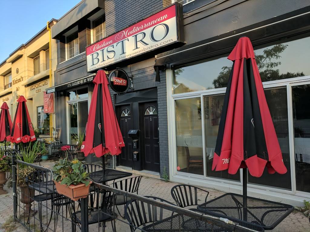 Clarkson Mediterranean Bistro | restaurant | 1731 Lakeshore Rd W, Mississauga, ON L5J 1J4, Canada | 9059162283 OR +1 905-916-2283