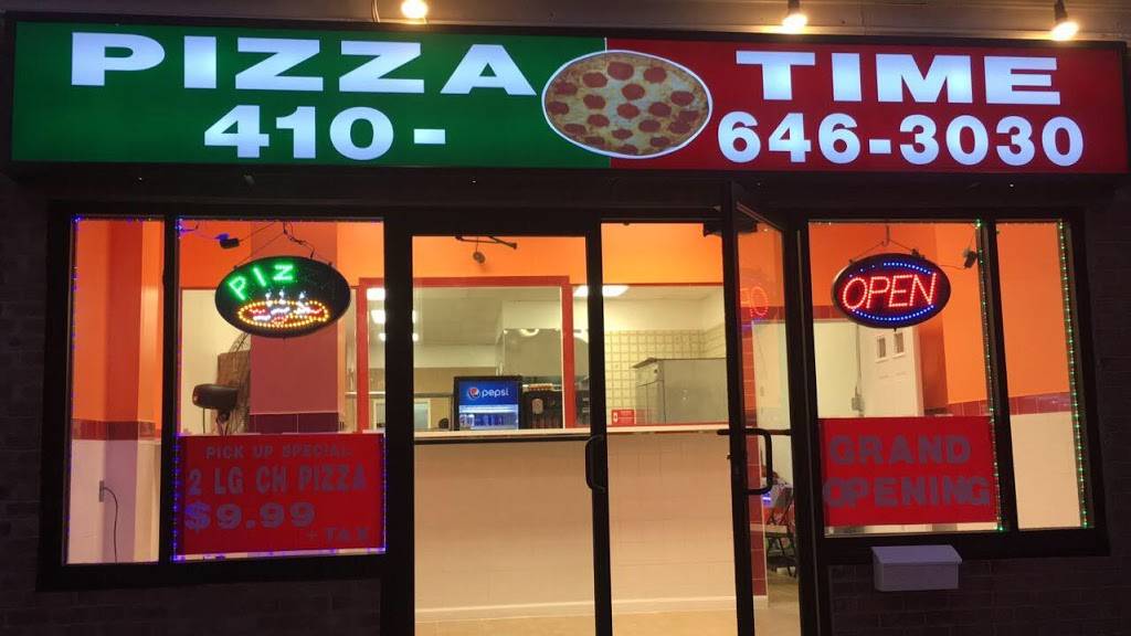Pizza Time | restaurant | 2511 Washington Blvd, Baltimore, MD 21230, USA | 4106463030 OR +1 410-646-3030