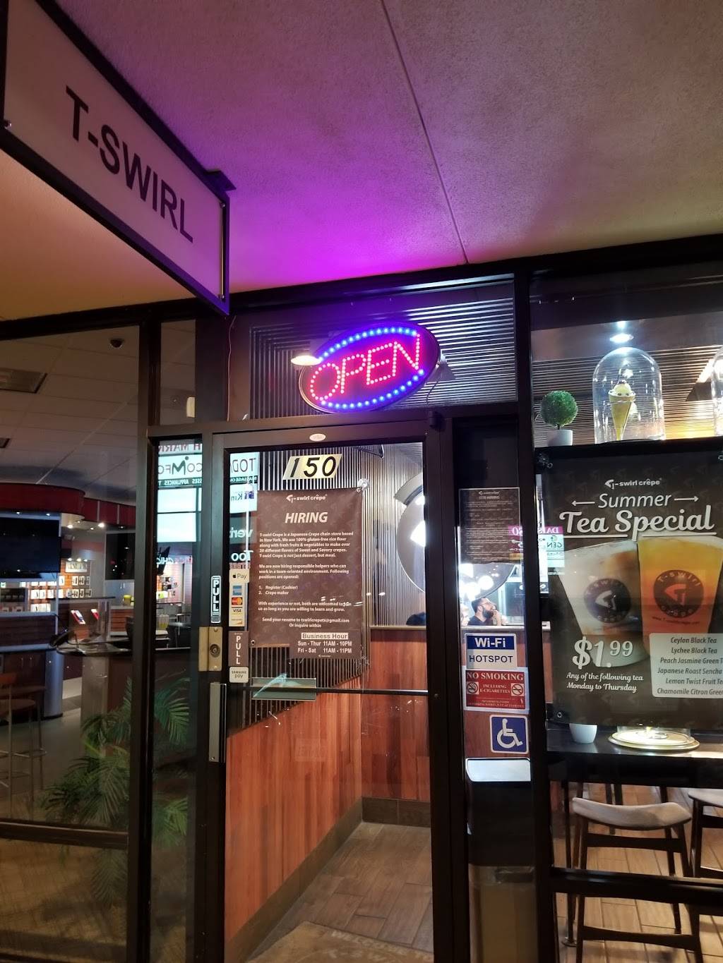 T-Swirl Crêpe | restaurant | 2540 Old Denton Rd #150, Carrollton, TX 75006, USA | 4697010158 OR +1 469-701-0158