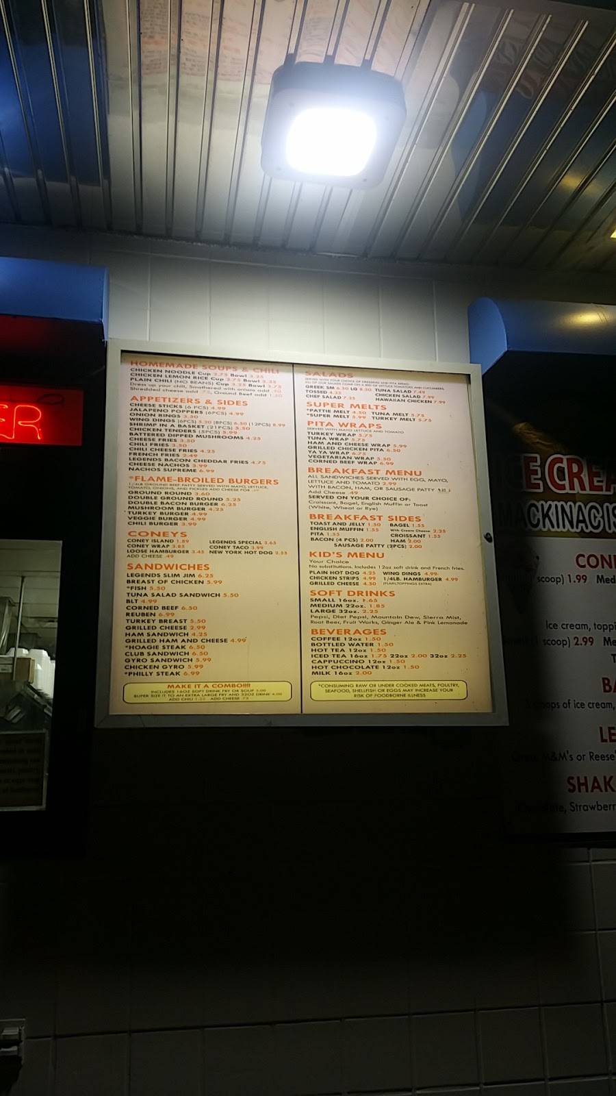 Legends Coney Express | meal takeaway | 17821 E 9 Mile Rd, Eastpointe, MI 48021, USA | 5864470900 OR +1 586-447-0900