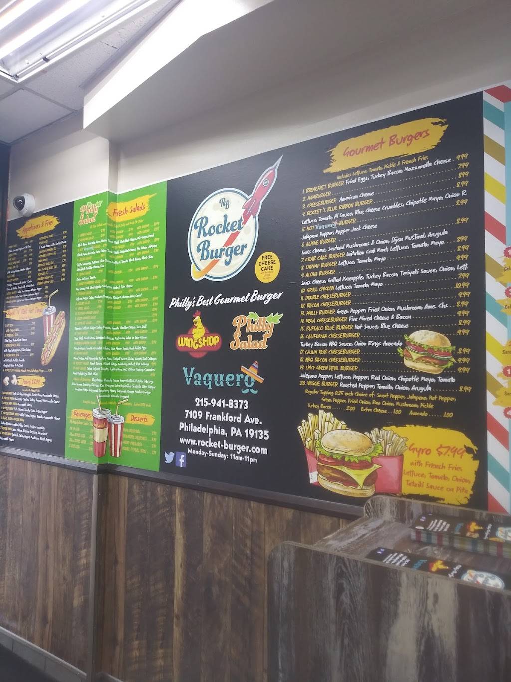 Rocket Burger | restaurant | 7109 Frankford Ave, Philadelphia, PA 19135, USA | 2159418373 OR +1 215-941-8373