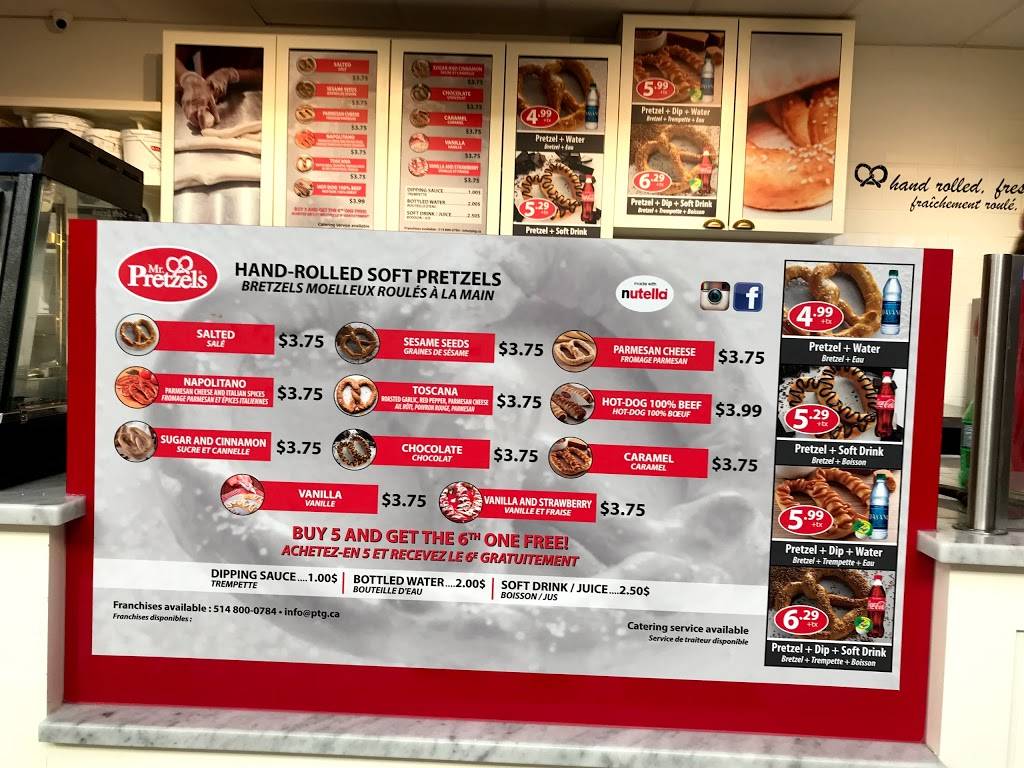 Mr. Pretzels | restaurant | 2121 Carling Ave, Ottawa, ON K2A 1H2, Canada | 6137281135 OR +1 613-728-1135