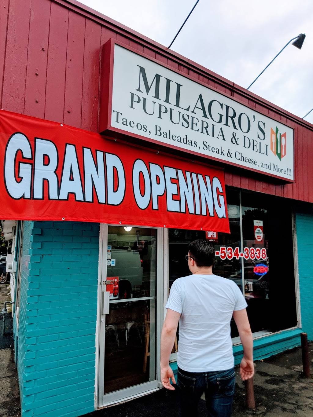 Milagro’s Pupuseria | restaurant | 301 S Washington St, Falls Church, VA 22046, USA | 7035343838 OR +1 703-534-3838