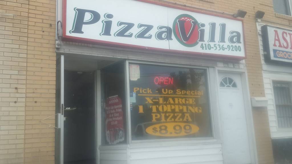 Pizza Villa & More | meal takeaway | 902 Leeds Ave, Baltimore, MD 21229, USA | 4105369200 OR +1 410-536-9200