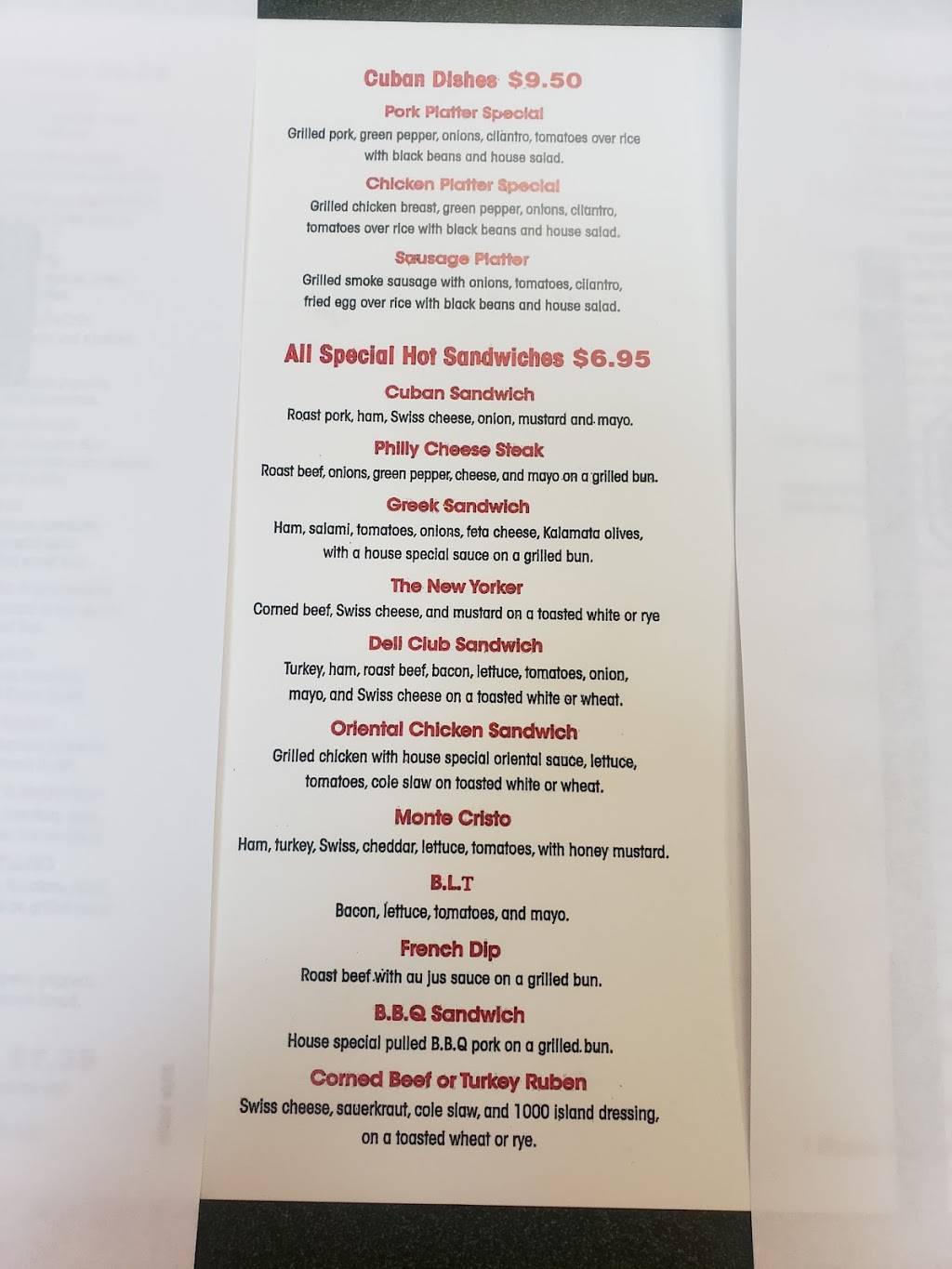 Joses Cuban Sandwich &Deli | restaurant | 725 W Grand River Ave Suite 3, Williamston, MI 48895, USA | 5179966144 OR +1 517-996-6144