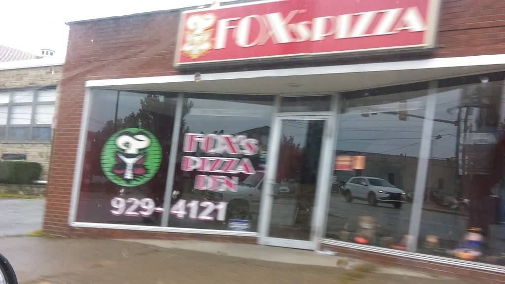 Foxs Pizza Den | restaurant | 819 Broad Ave, Belle Vernon, PA 15012, USA | 7249294121 OR +1 724-929-4121