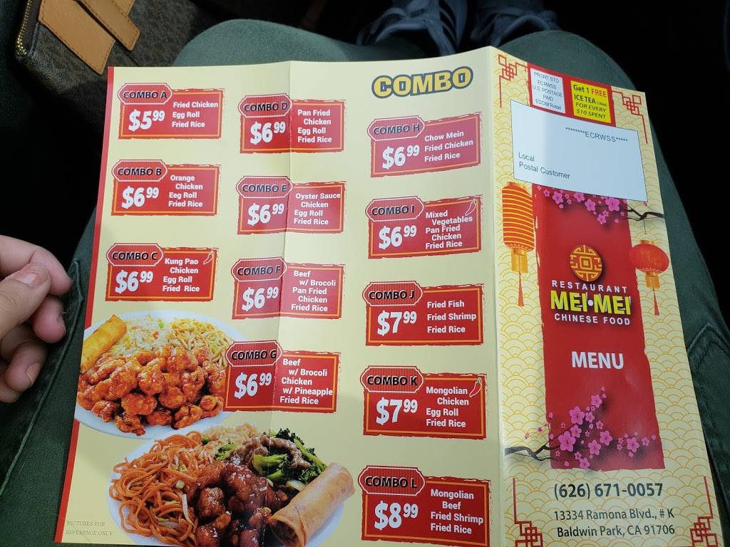 Mei Mei Restaurant | restaurant | 13334 Ramona Blvd Ste K, Baldwin Park, CA 91706, USA | 6266710057 OR +1 626-671-0057