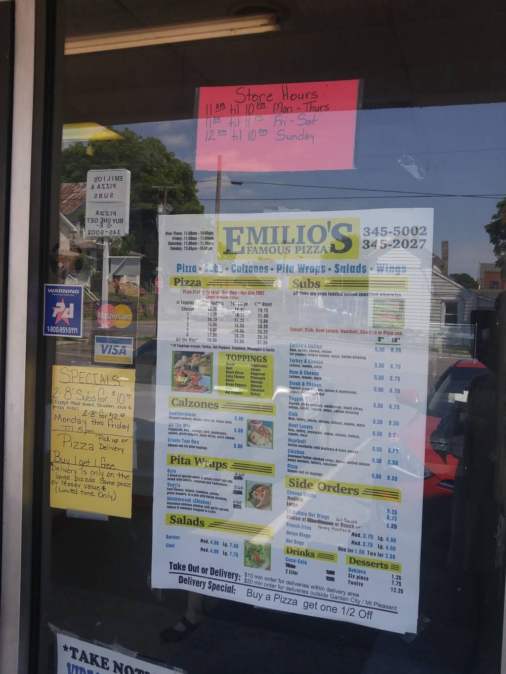 Emilios Famous Pizza and subs | restaurant | 1207 Jamison Ave SE Ste. 1, Roanoke, VA 24013, USA | 5403455002 OR +1 540-345-5002