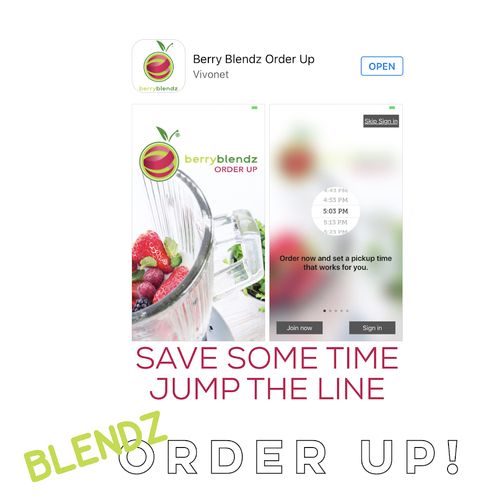 Berry Blendz | restaurant | 17021 Lincoln Ave Unit D, Parker, CO 80134, USA | 3038413801 OR +1 303-841-3801