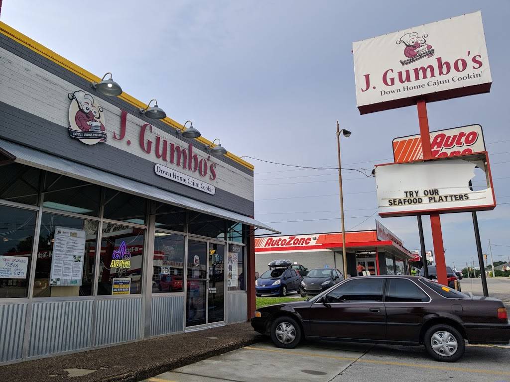 J. Gumbo’s | restaurant | 5123 Hixson Pike, Hixson, TN 37343, USA | 4237603995 OR +1 423-760-3995