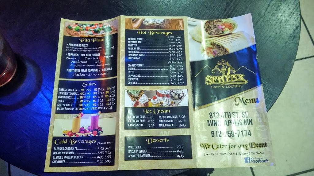 Sphynx Cafe | restaurant | 813 SE 4th St, Minneapolis, MN 55414, USA | 6122597174 OR +1 612-259-7174