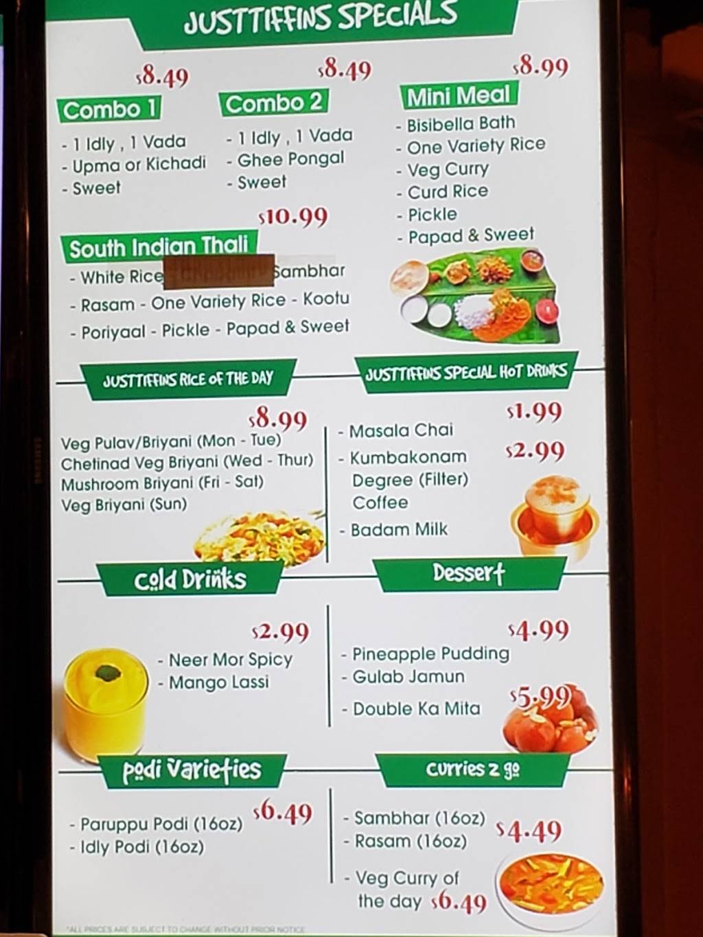 JustTiffins | restaurant | 15600 NE 8th St, Bellevue, WA 98007, USA | 4256330696 OR +1 425-633-0696