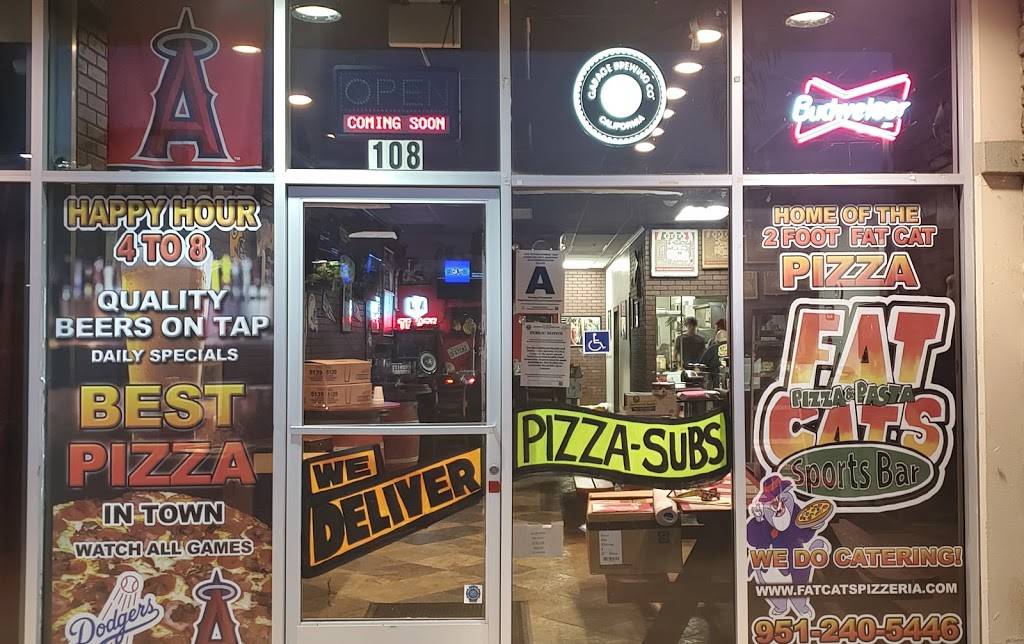 Fatcats Pizza & Pasta | restaurant | 39400 Murrieta Hot Springs Rd #108, Murrieta, CA 92563, USA | 9512405446 OR +1 951-240-5446