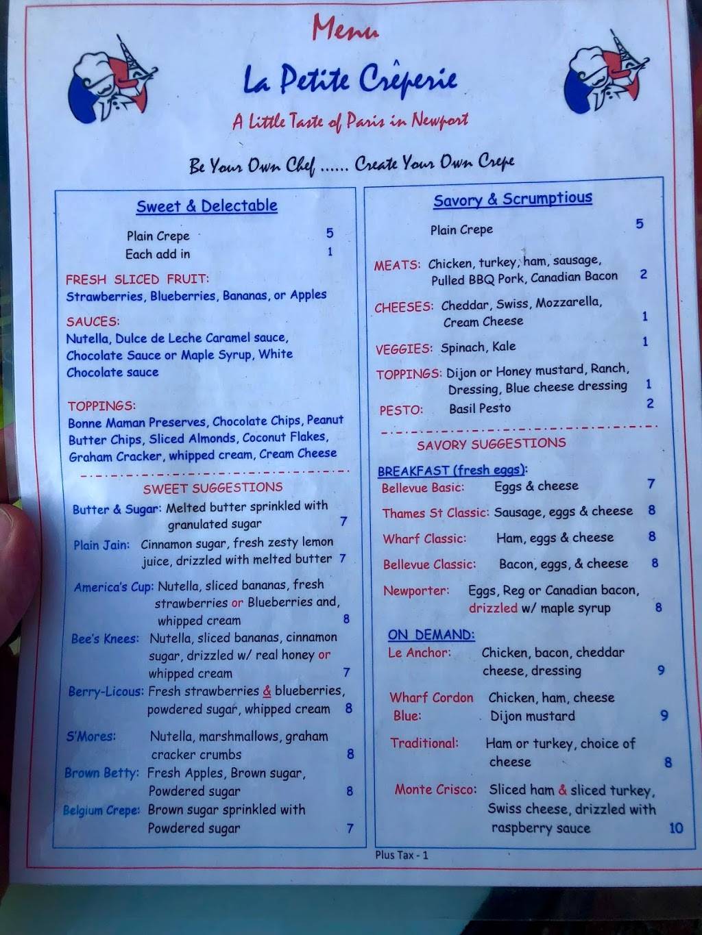 La Petite Creperie | restaurant | 36 Bowens Wharf, Newport, RI 02840, USA | 5082441025 OR +1 508-244-1025