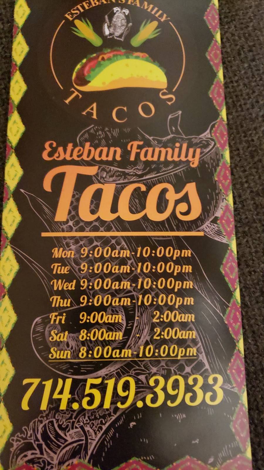 Estebans Family Tacos Taqueria | restaurant | 2634 W Orangethorpe Ave # 5, Fullerton, CA 92833, USA | 7145193933 OR +1 714-519-3933