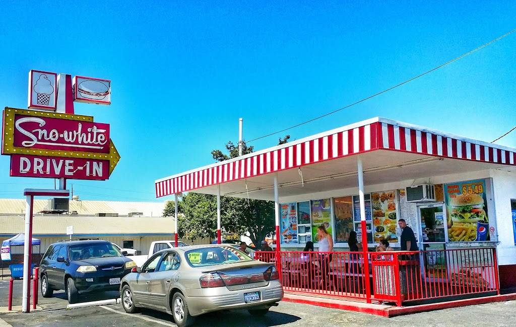 Sno-white drive in | meal delivery | 1841 Yosemite Blvd, Modesto, CA 95354, USA | 2095293032 OR +1 209-529-3032