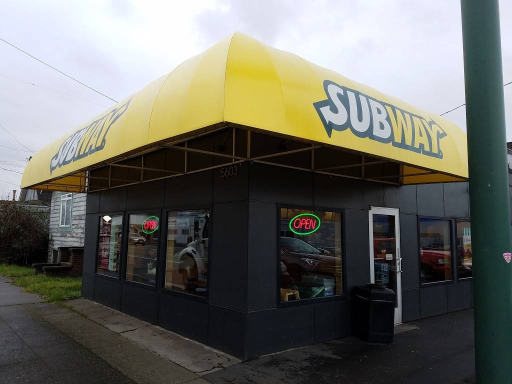 Subway | meal takeaway | 5603 4th Ave S, Seattle, WA 98108, USA | 2067624110 OR +1 206-762-4110