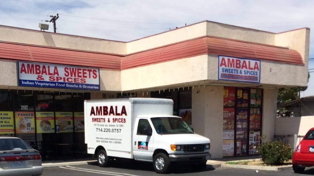 Ambala Sweets and Spices | restaurant | 6004, 3107 W Lincoln Ave, Anaheim, CA 92801, USA | 7142200757 OR +1 714-220-0757