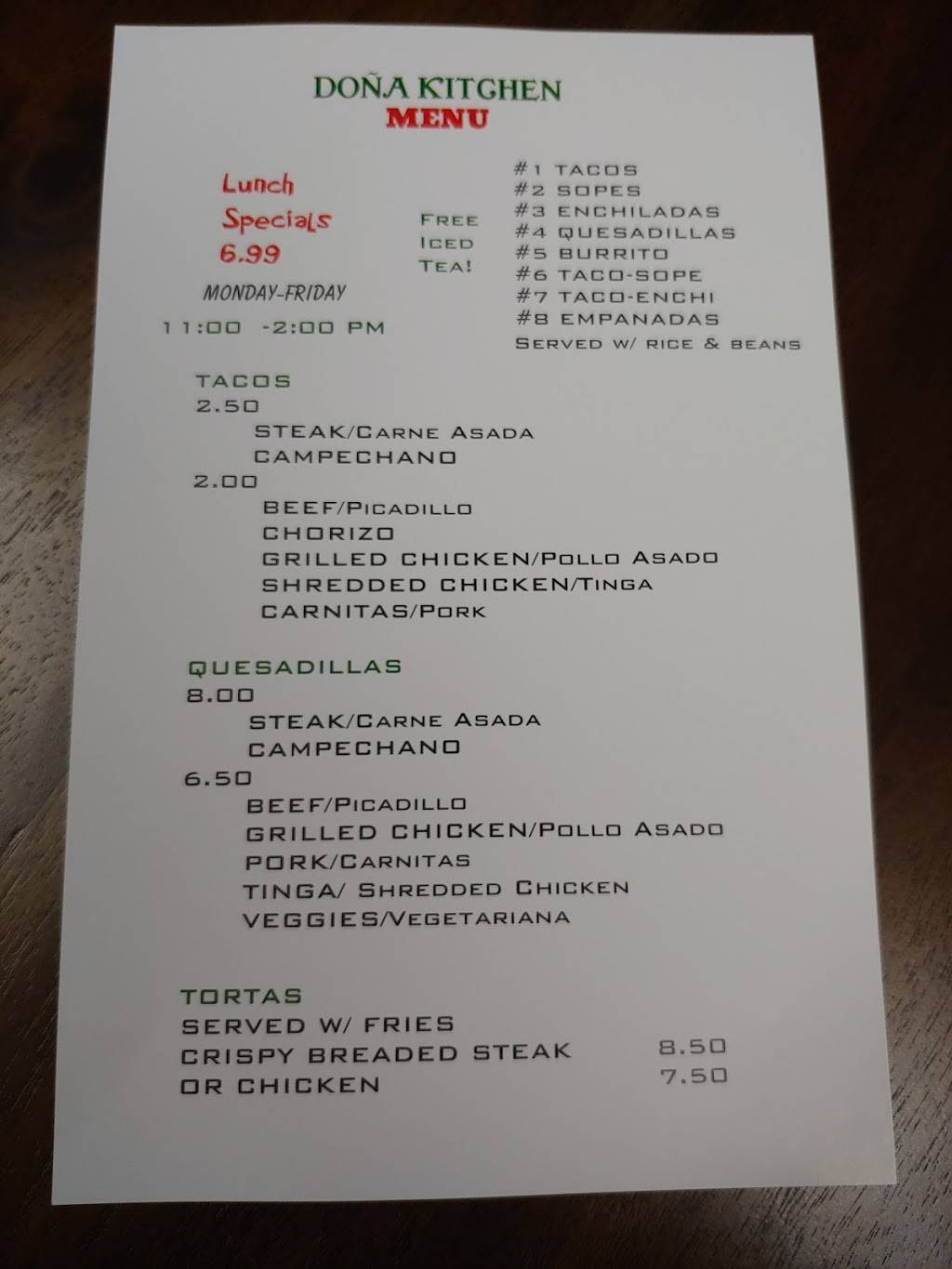 Doña kitchen | restaurant | 4337 W Kennedy Blvd, Tampa, FL 33609, USA | 8134424299 OR +1 813-442-4299