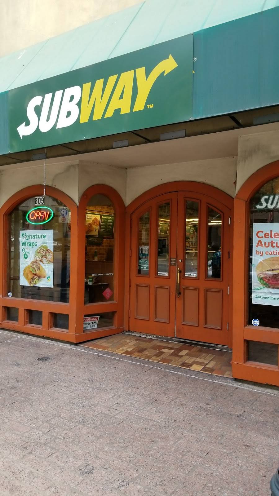 Subway | restaurant | 809 Congress Ave, Austin, TX 78701, USA | 5124809102 OR +1 512-480-9102
